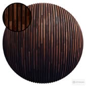 Striped Wood Panel R / PBR / PNG / 4K