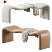 Monifa Chenille Fabric Bench