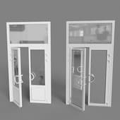 Aluminum entrance door
