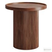 Curve Room mango wood side table