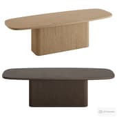 Mulholland Pedestal Rectangular Dining Table by rh.com