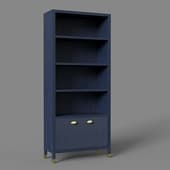 Книжный Стеллаж Elsa Dreams с задней стенкой Loft-Concept 2
