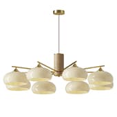 Nova Elliptical Persimmon Chandelier 8 heads