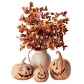 Handmade Terracotta Jack O’Lantern (pottery barn)