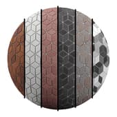 FB23 Brick material in one design and 6 different colors 4K