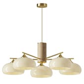 Nova Elliptical Persimmon Chandelier 5 heads