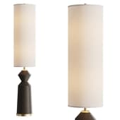 Possini Euro Taboo Faux Wood Floor Lamp