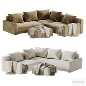 Corner sofa Kirmas 5 Velvet Eclipse divan
