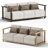 Pinet Teak Outdoor Sofa