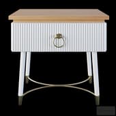 Homary Modern White Nightstand Contemporary