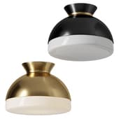  Elody Medium Flush Mount 15 Brass