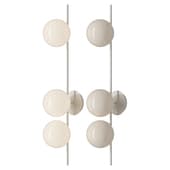 Atlanta wall and ceiling light made of opal glass
