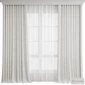 Curtain 47/ Шторы плотные светлые