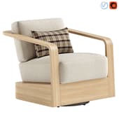 Sonoma Outdoor Teak Swivel Chair