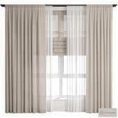 Curtain 50/ Шторы лен