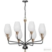Postmodern glass chandelier