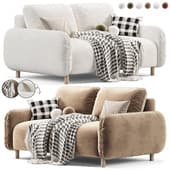 Divan.ru Masse-M Mini Straight Velvet Sofa
