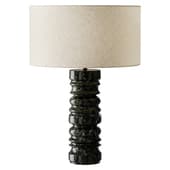 Renee large green marble table lamp