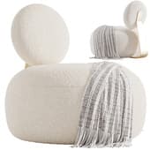 Mochi White Armchair