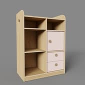 Стеллаж Арчи-2 Rose Plywood var 2