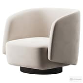 Boucle Swivel Accent Chair