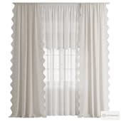 Curtains 168/ Шторы с волнистым кантом