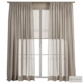 Linen Curtains 92/ льняные шторы