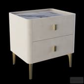 Homary Modern Off White Nightstand 2