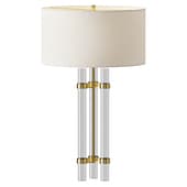 Louvre Home Hugh Glass Table Lamp