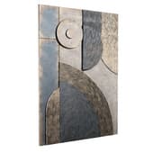 3D stone wall sculpture panel 1
