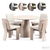 Saki Dining Chair And Lori Table