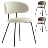 Birba Cream Velvet Dining Chair