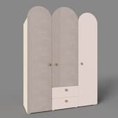 Распашной шкаф Арчи-3 Rose Plywood