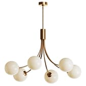 6 light Dimmable Modern Chandelier