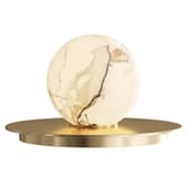 Mini Alabaster Moon Table Lamp