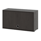 String cabinet with flip door