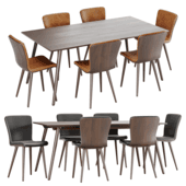 Aurora Table + Boulder Chair