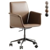 Swivel leather office chair