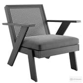 Crate & Barrel Jeannie Cane Accent Chair by Leanne Ford