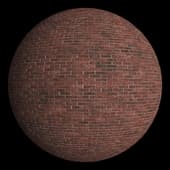 Bricks Red Worn Light Mortar