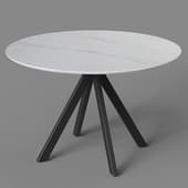 Glass Style cтол обеденный 853 круглый 118х118 керамогранит
