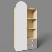 Стеллаж Арчи-1 Milk Plywood