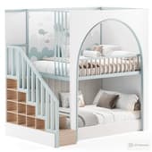 Children Two Level Style Bed N2