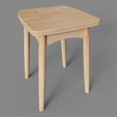Табурет Twist teak PB-KAR-TW21-T