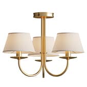 Trevelyan 3 Arm Semi Flush Ceiling Light