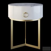Homary Modern Round Nightstand