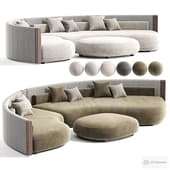 Minotti Bezier Cord Outdoor Sofa 2