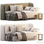 Milton 90 Velvet Silver Childrens Bed