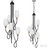 Postmodern glass chandelier