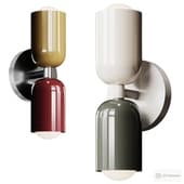 Lampara de pared enchufable doble Couleur